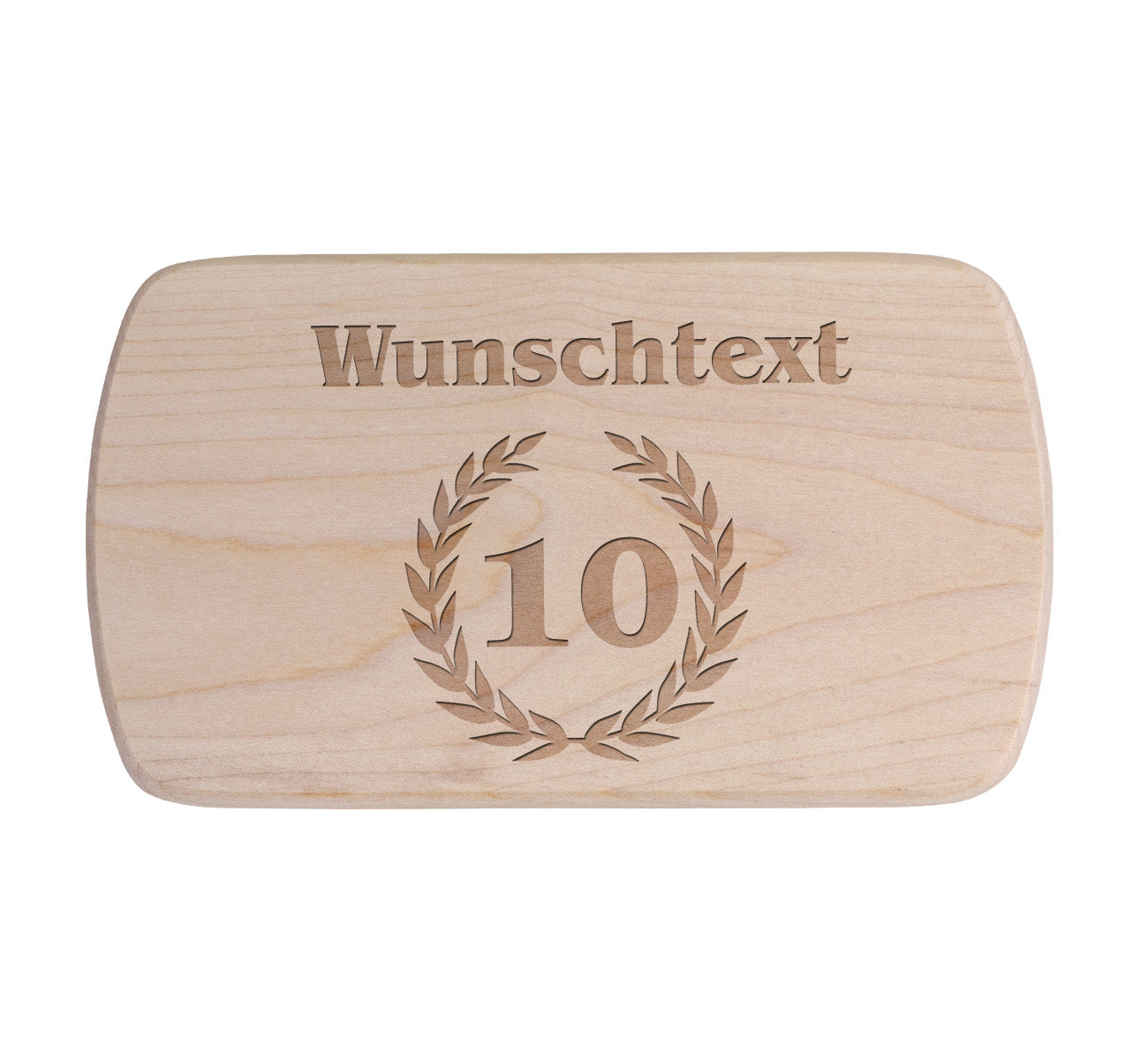 Ahorn Frühstücksbrettchen - Jubiläum 10