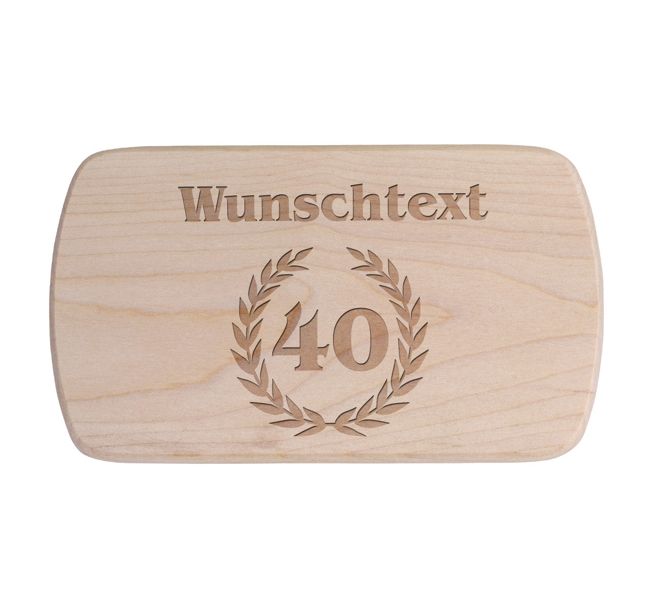 Ahorn Frühstücksbrettchen - Jubiläum 40