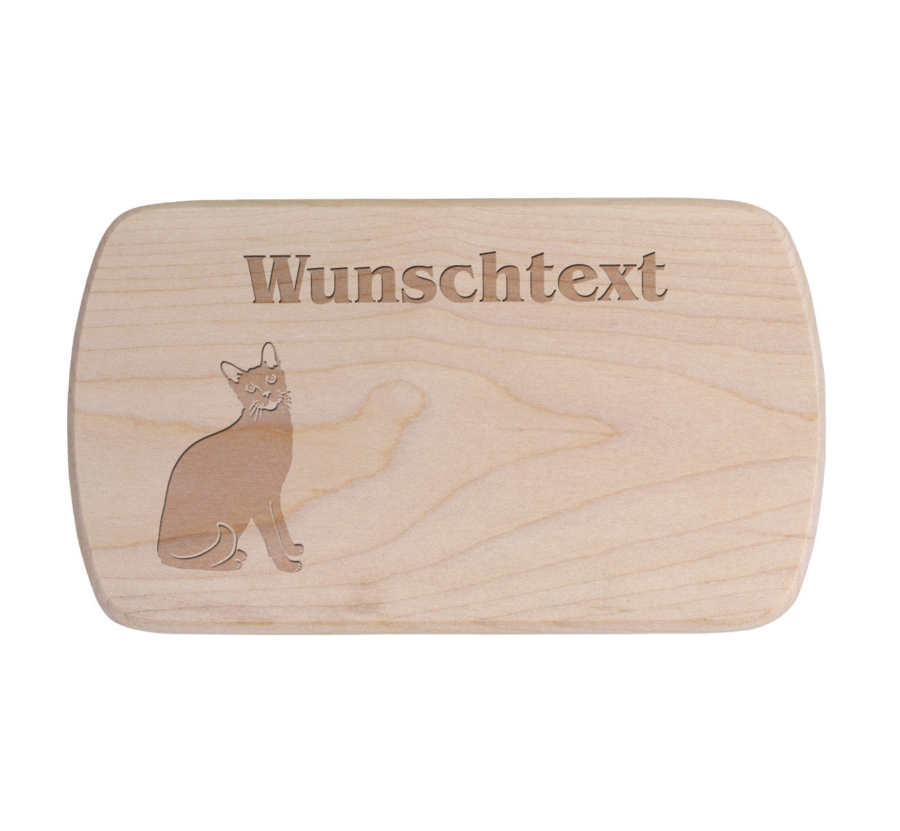 Ahorn Frühstücksbrettchen - Katze