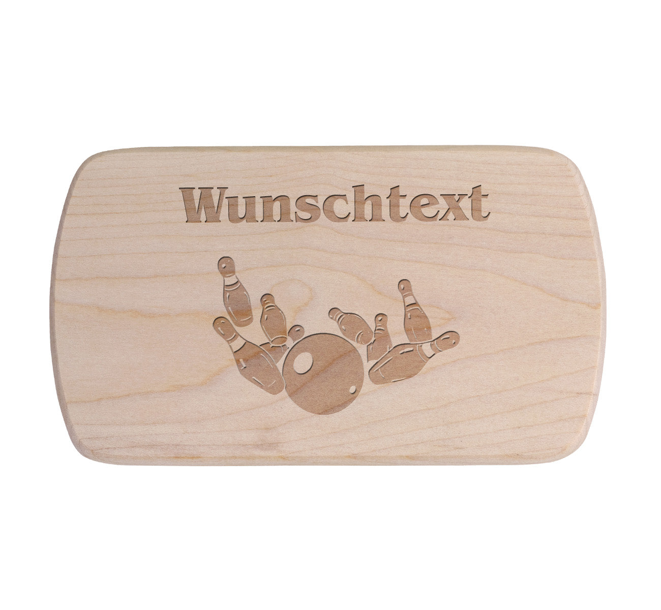 Ahorn Frühstücksbrettchen - Kegeln