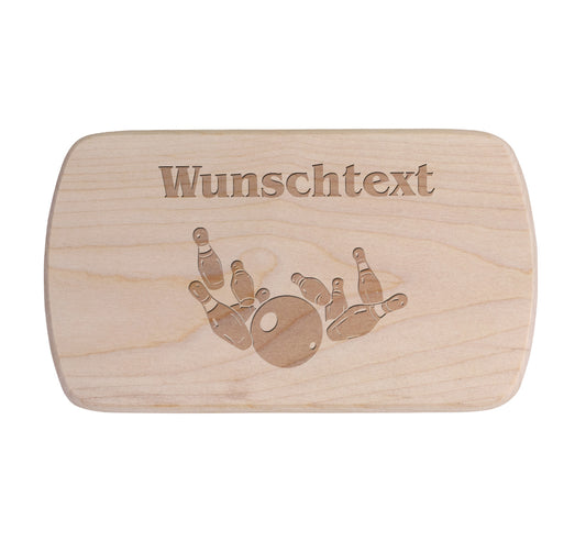 Ahorn Frühstücksbrettchen - Kegeln