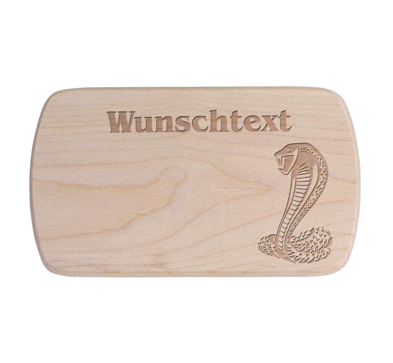 Ahorn Frühstücksbrettchen - Schlange - Kobra