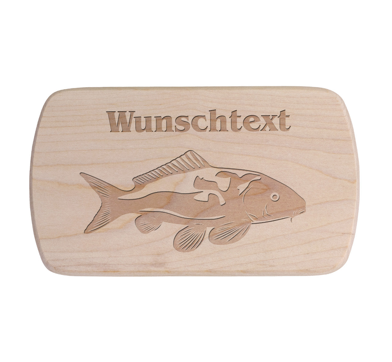 Ahorn Frühstücksbrettchen - Fisch - Koi 1