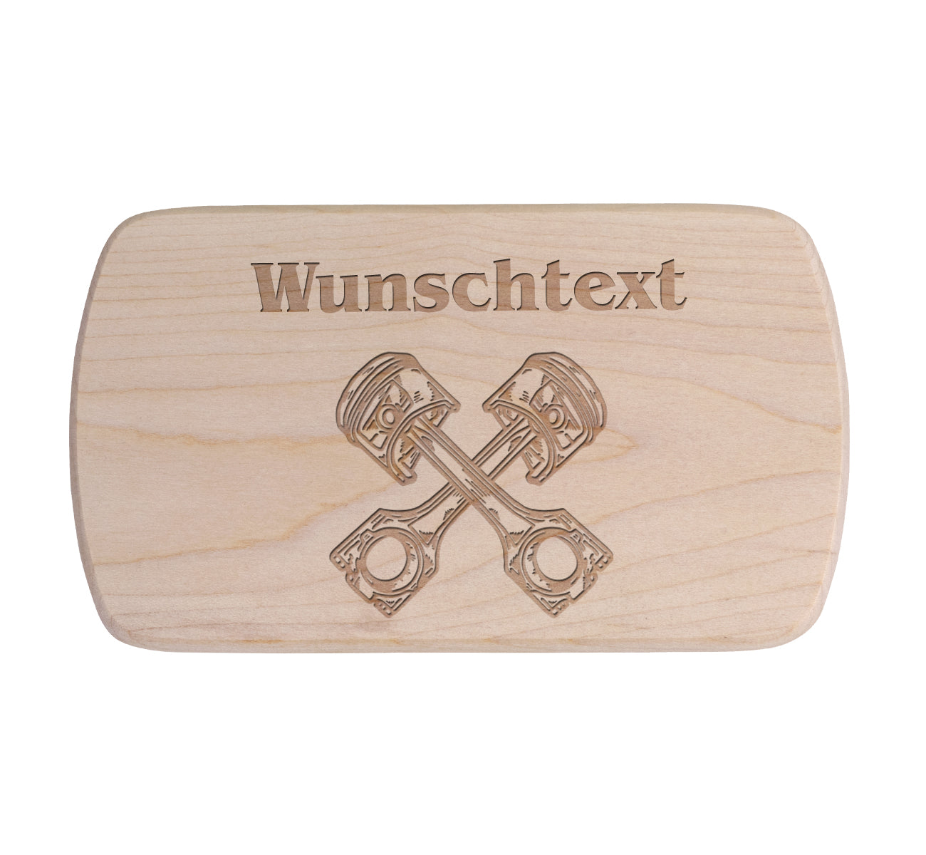 Ahorn Frühstücksbrettchen - Zylinder - Kolben