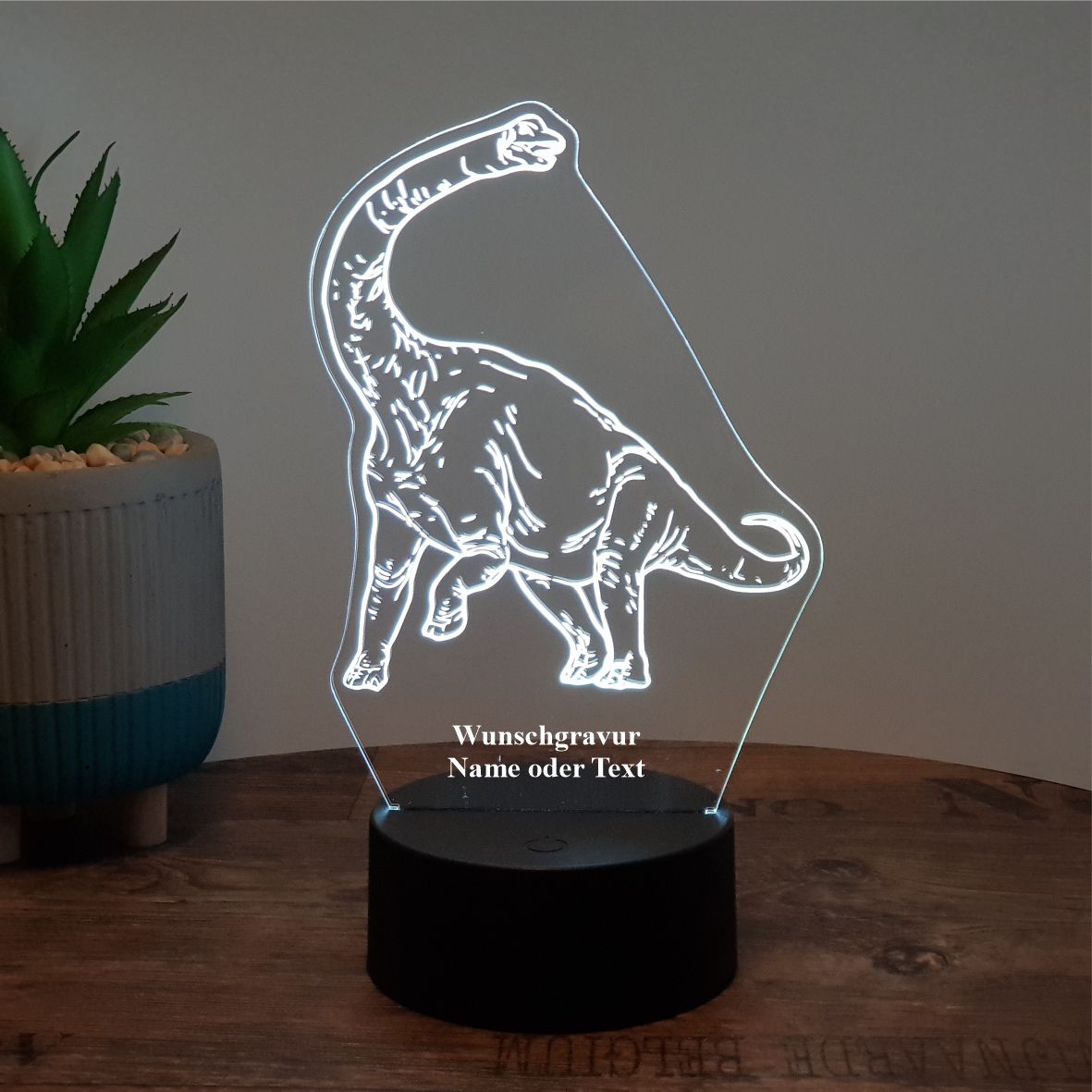 LED Lampe Dinosaurier / Brachiosaurus