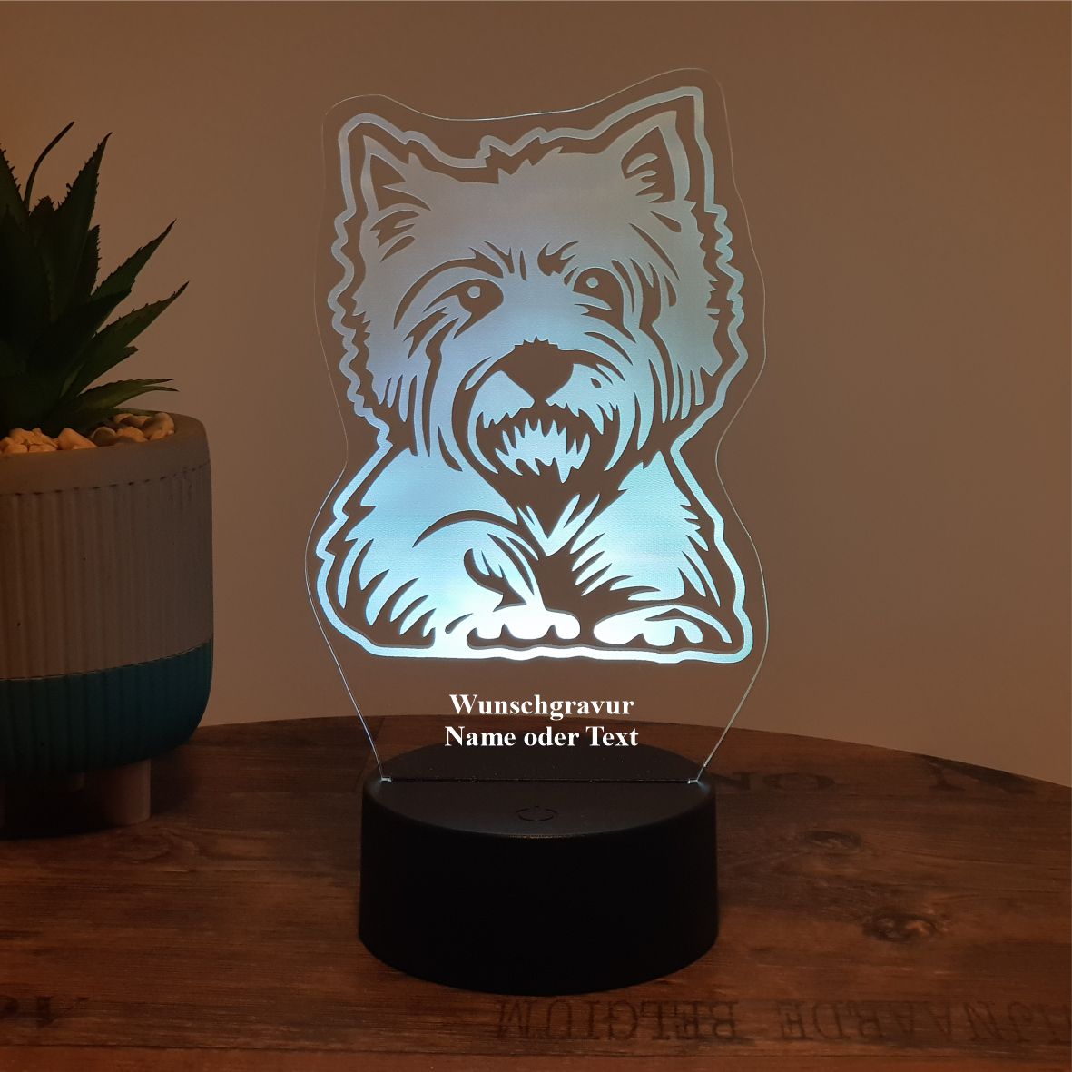 LED Lampe Hund - West Highland Terrier