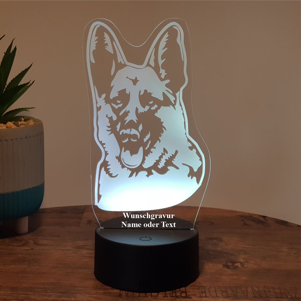 LED Lampe Schäferhund 2