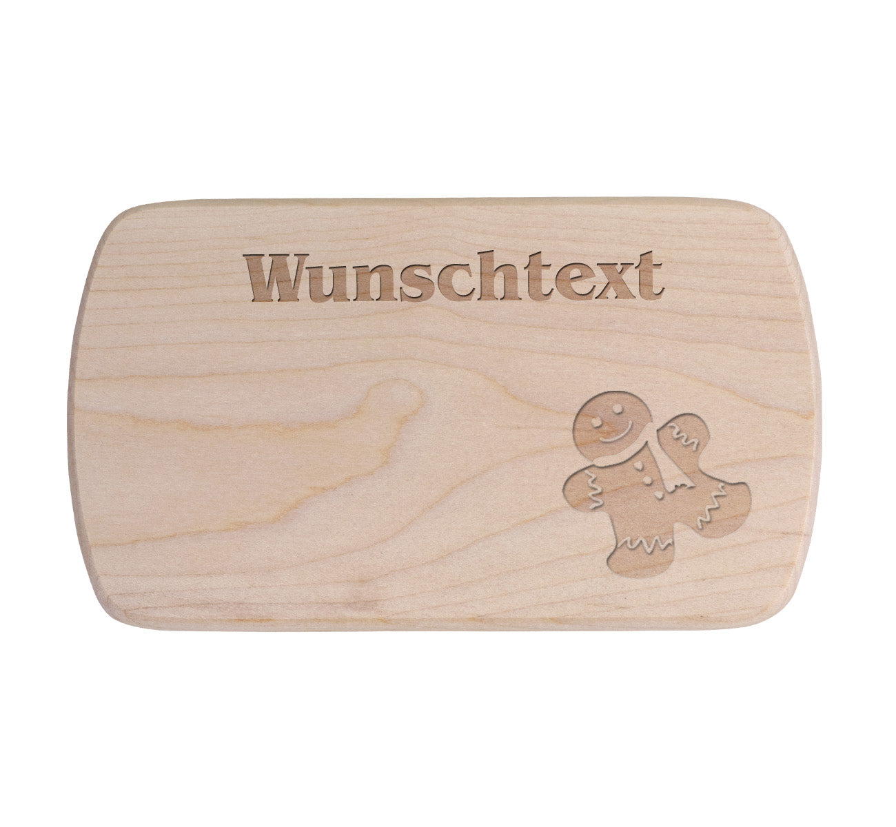 Ahorn Frühstücksbrettchen - Lebkuchenmann