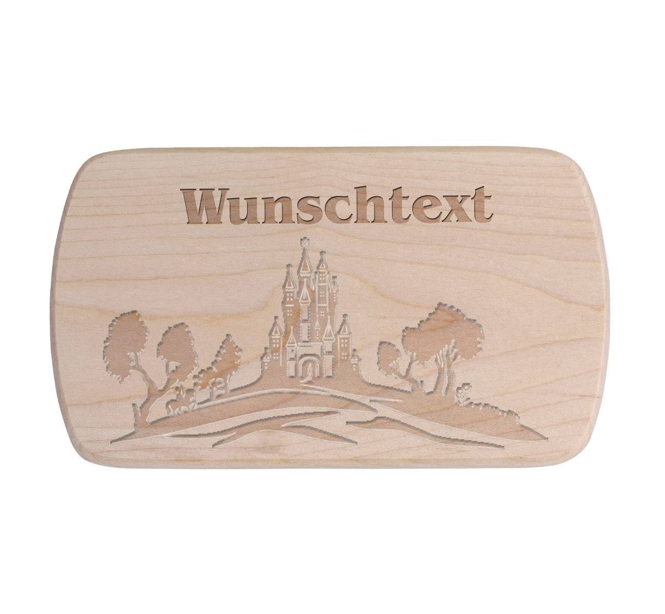 Ahorn Frühstücksbrettchen - Märchenschloss