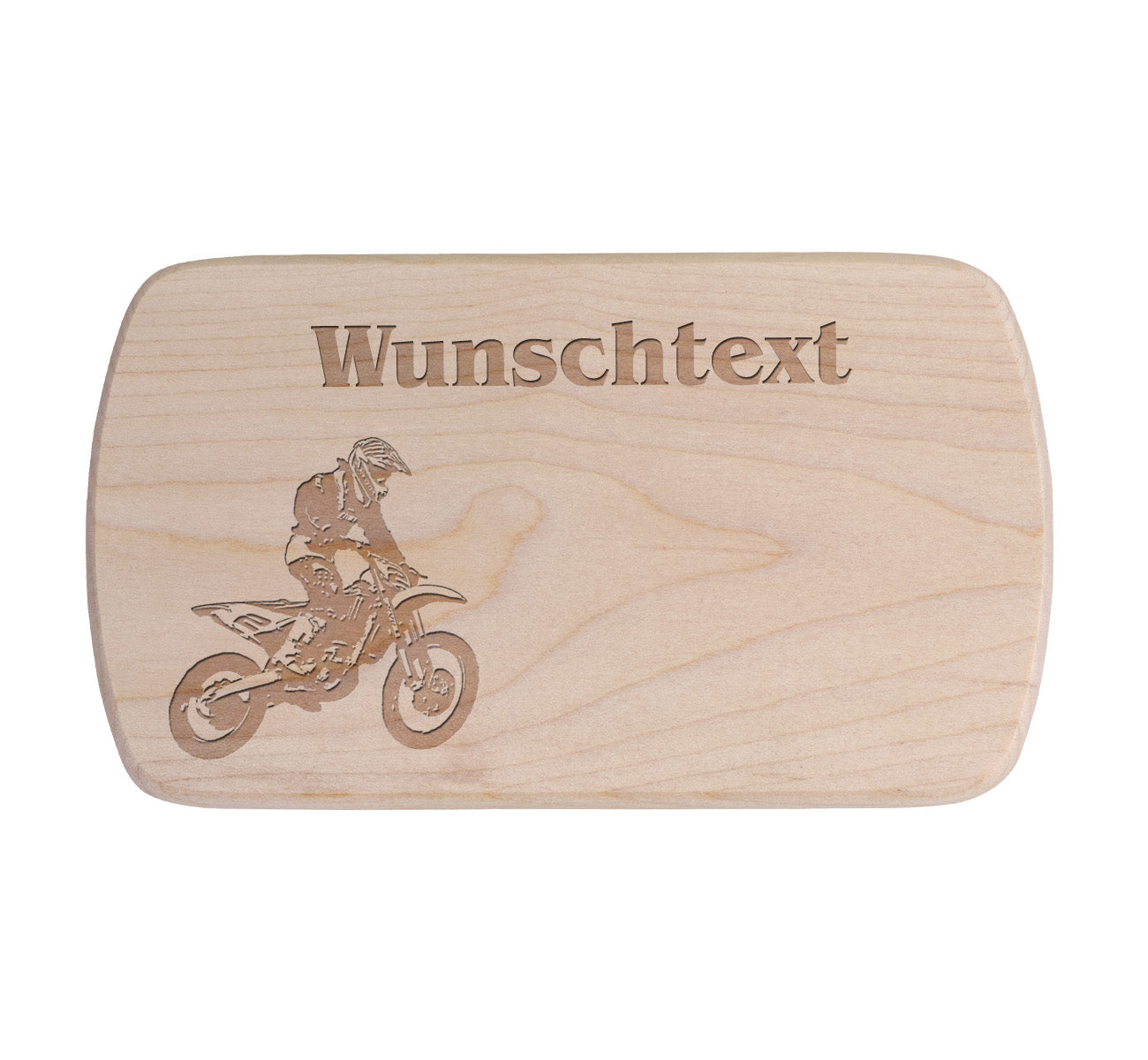Ahorn Frühstücksbrettchen - Motorrad - Motocross 2