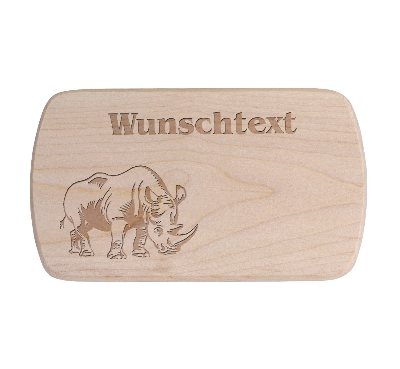 Ahorn Frühstücksbrettchen - Nashorn