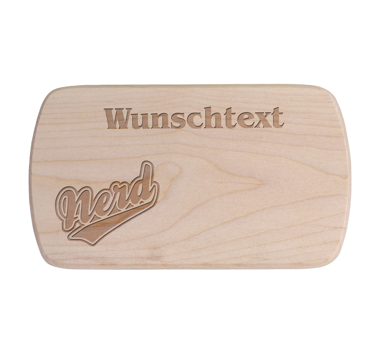 Ahorn Frühstücksbrettchen - Nerd