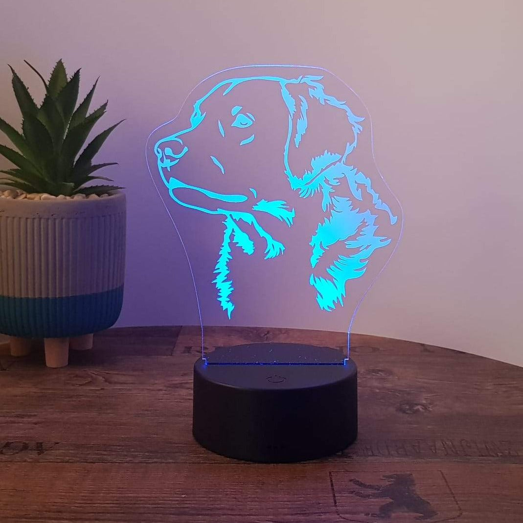 LED Lampe Hund - Golden Retriever