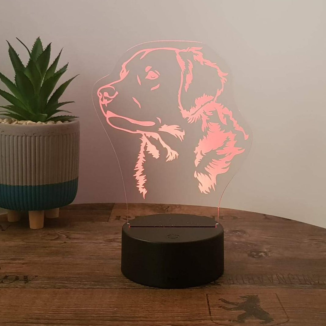 LED Lampe Hund - Golden Retriever