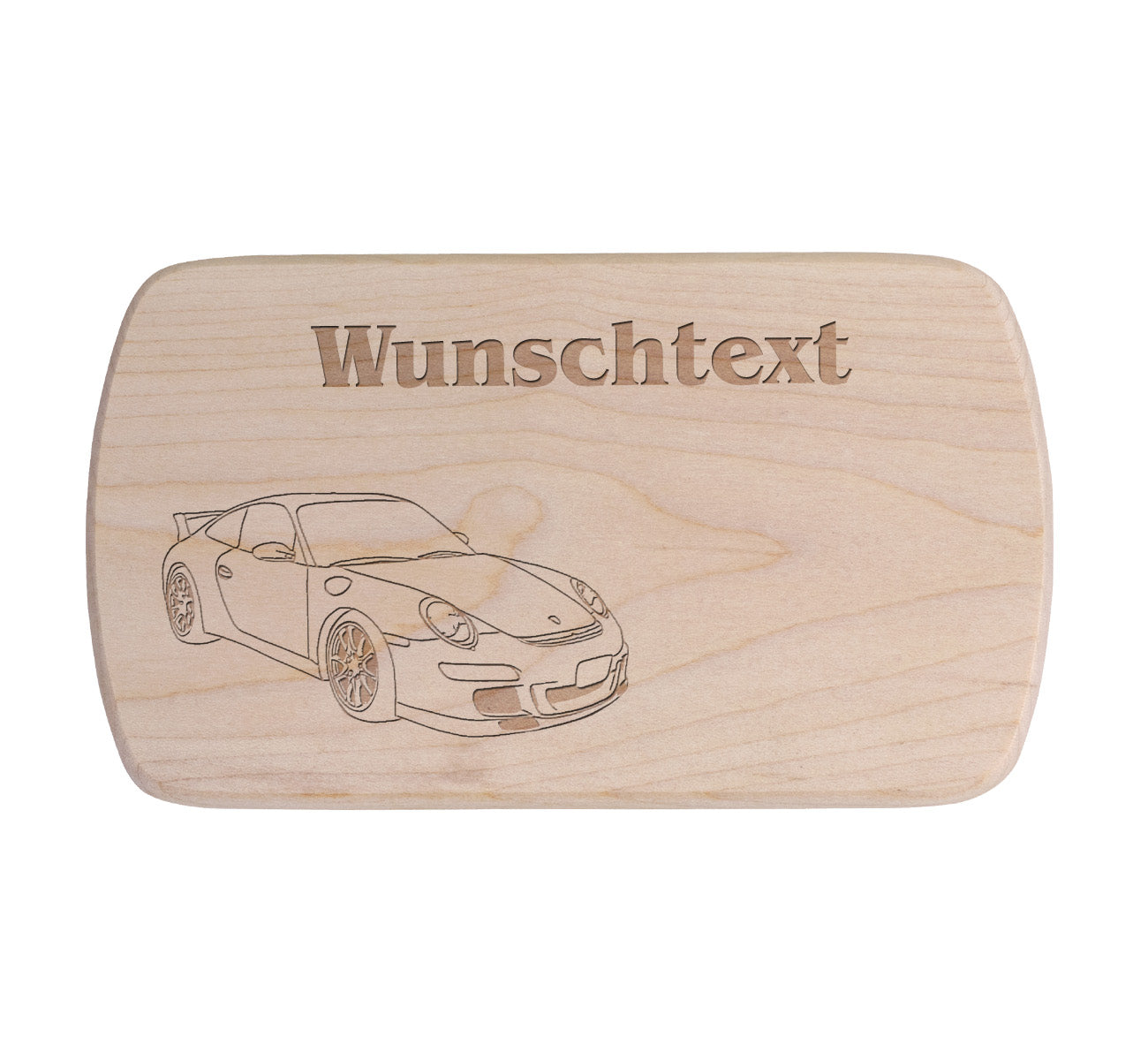 Ahorn Frühstücksbrettchen - Porsche