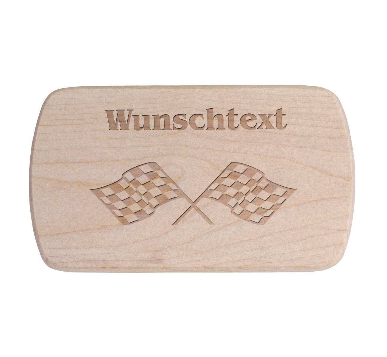 Ahorn Frühstücksbrettchen - Racing Flagge