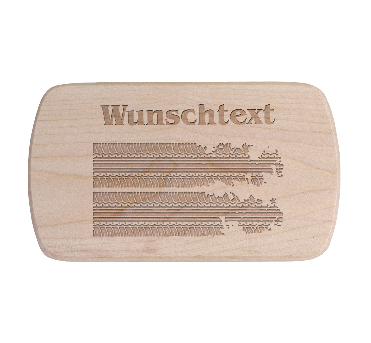 Ahorn Frühstücksbrettchen - Reifenspur