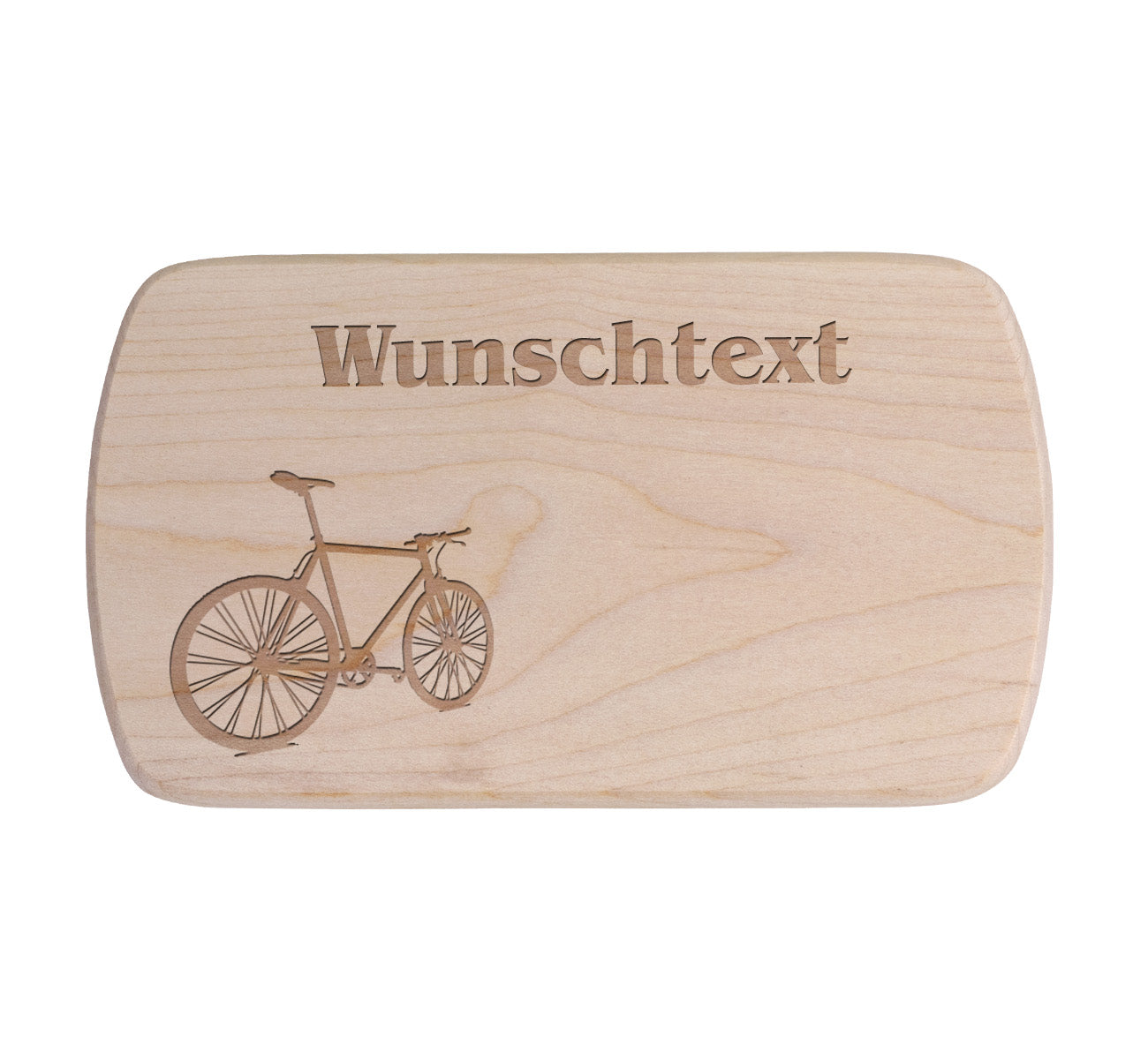 Ahorn Frühstücksbrettchen - Fahrrad - Rennrad