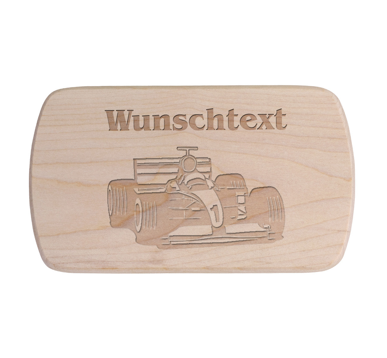 Ahorn Frühstücksbrettchen - Rennwagen 3