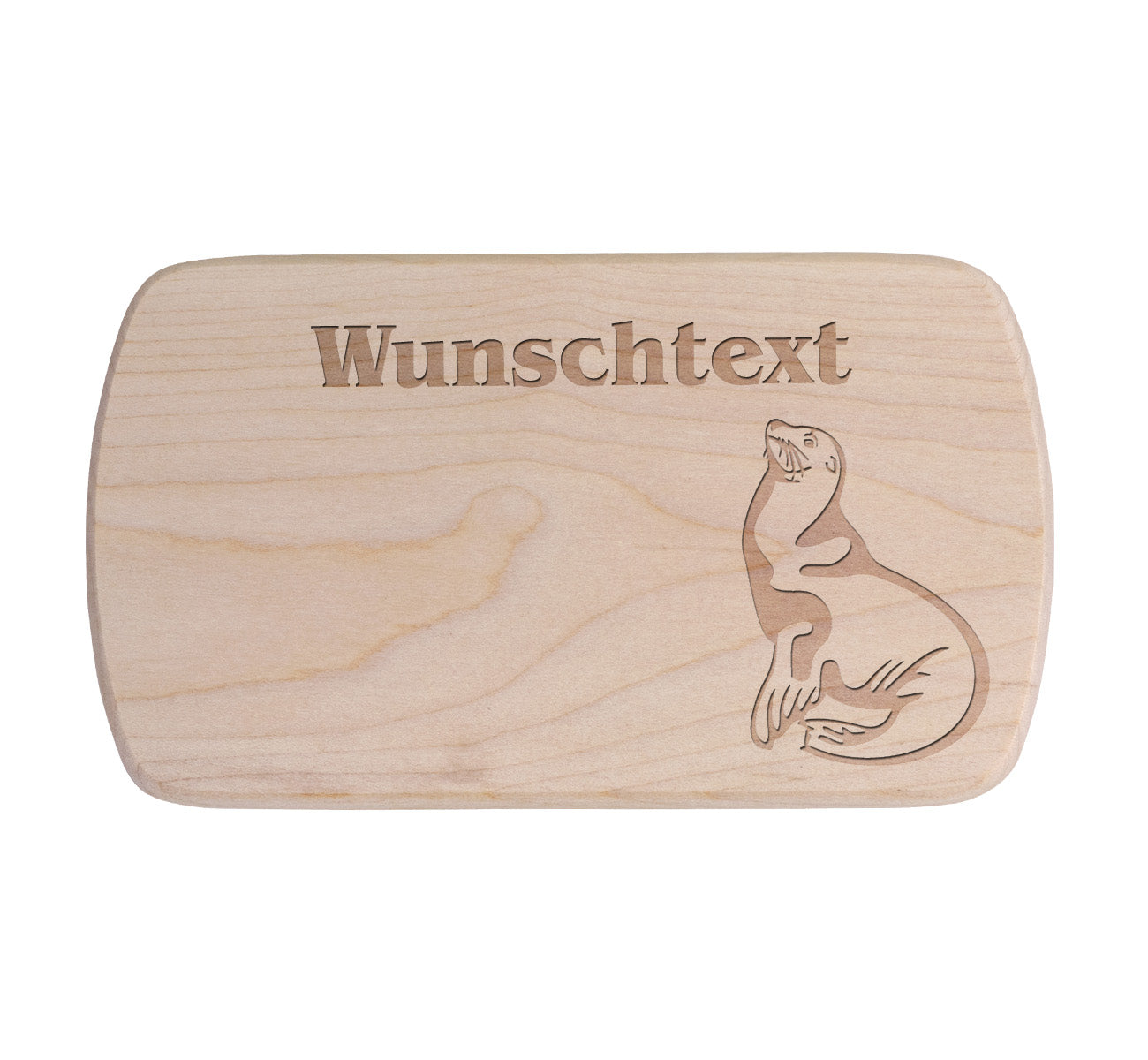 Ahorn Frühstücksbrettchen - Robbe