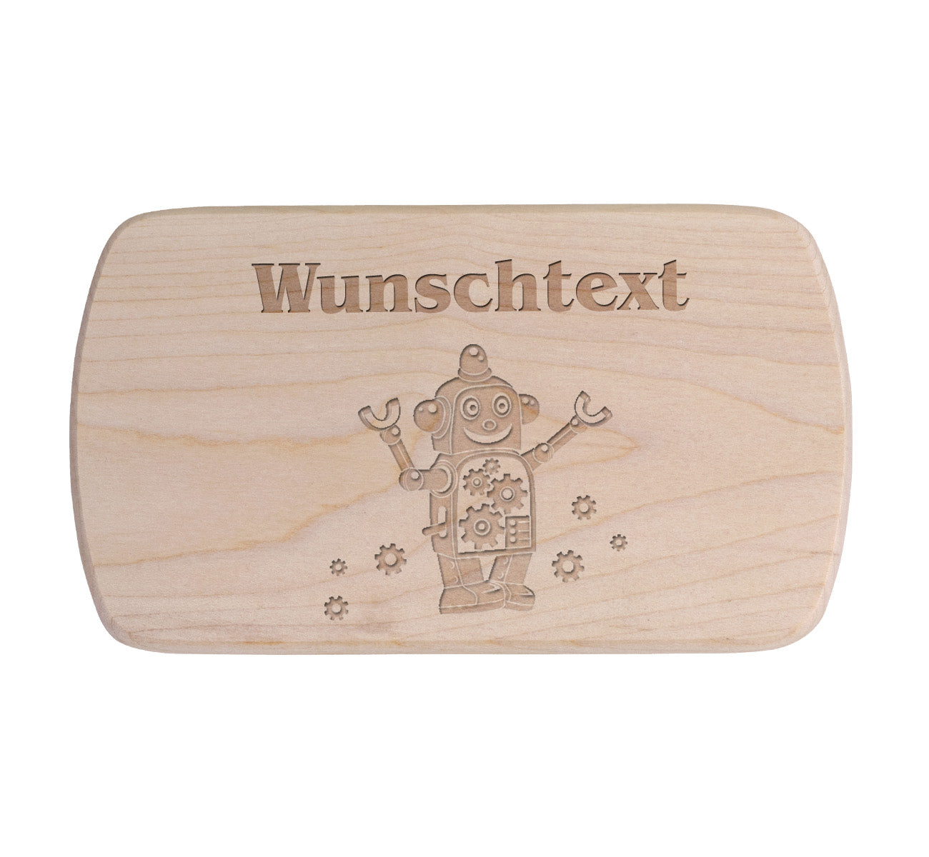 Ahorn Frühstücksbrettchen - Roboter