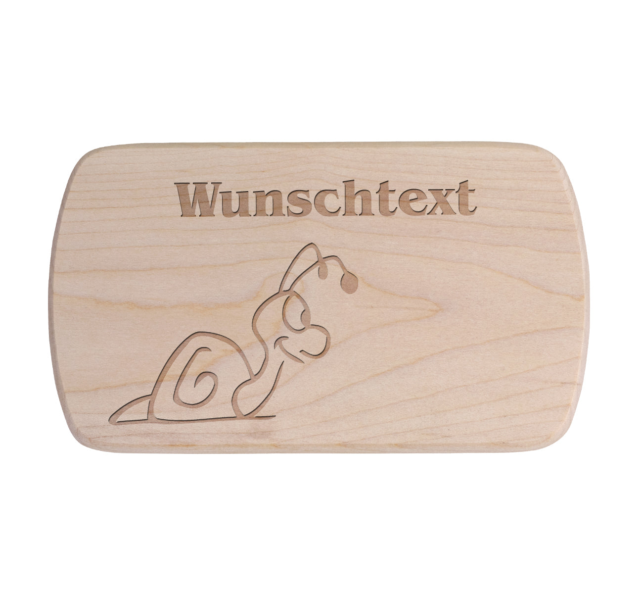 Ahorn Frühstücksbrettchen - Schnecke