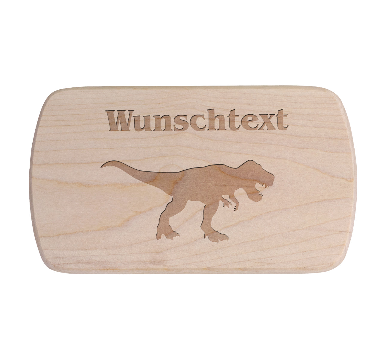Ahorn Frühstücksbrettchen - Dinosaurier - TRex