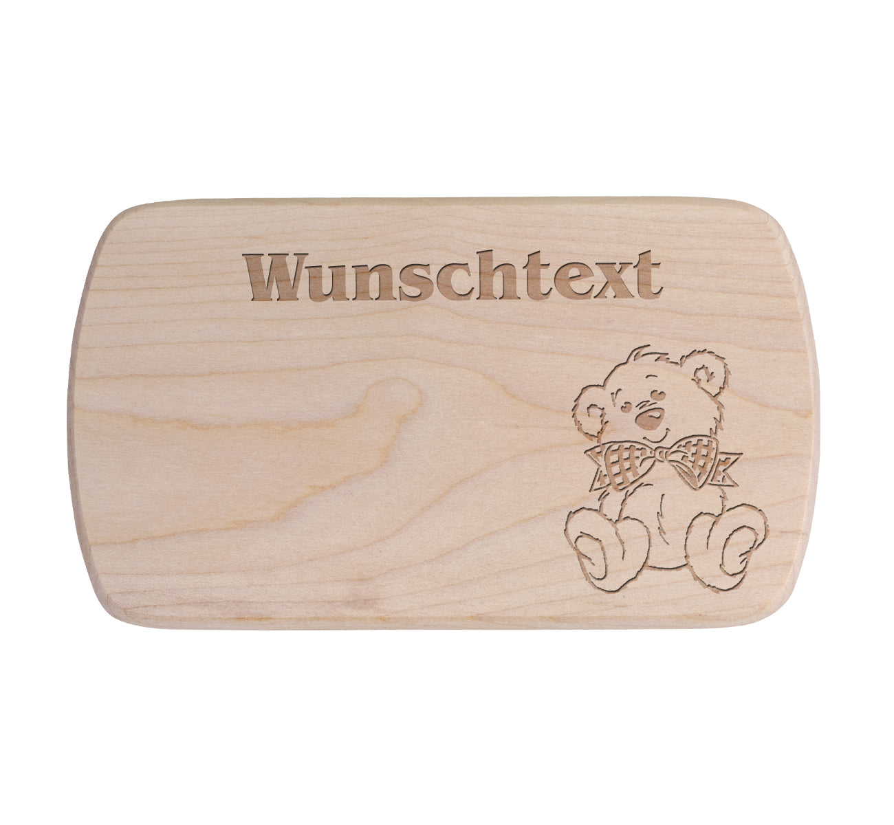 Ahorn Frühstücksbrettchen - Teddy 1