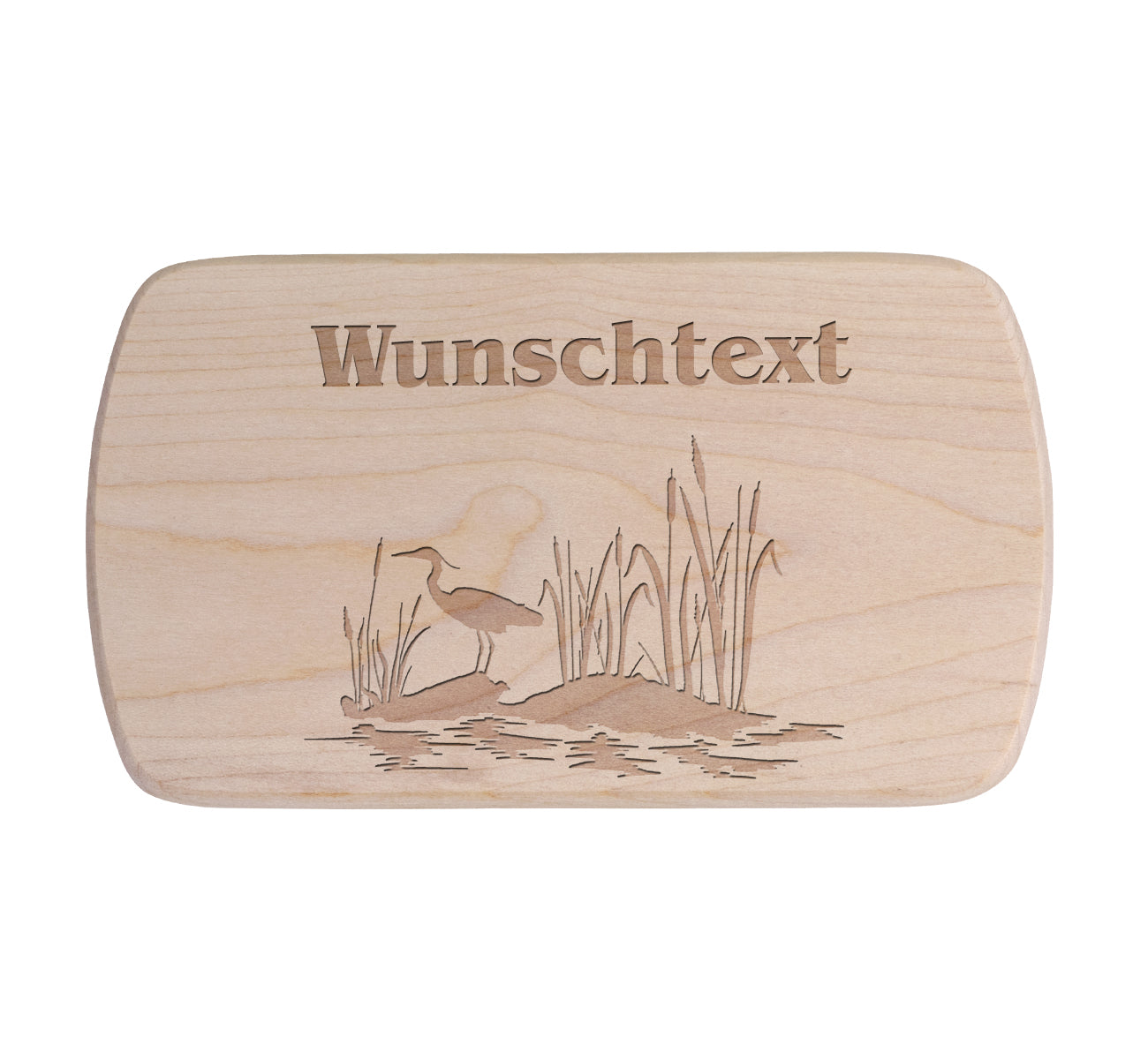 Ahorn Frühstücksbrettchen - Teich