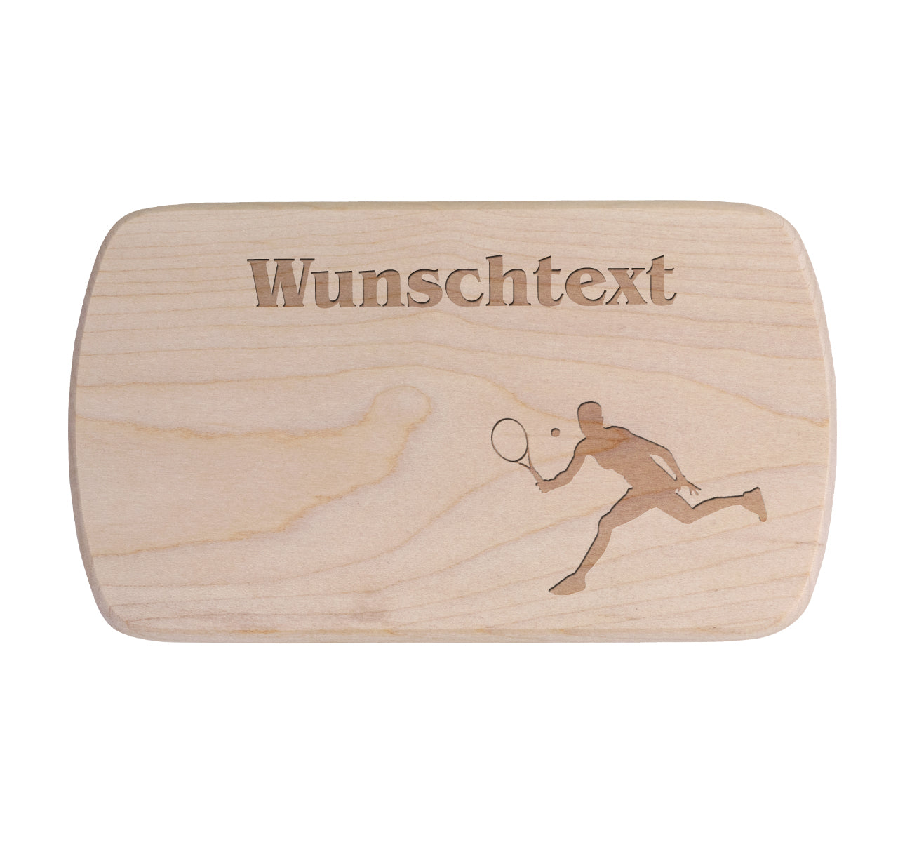 Ahorn Frühstücksbrettchen - Tennis