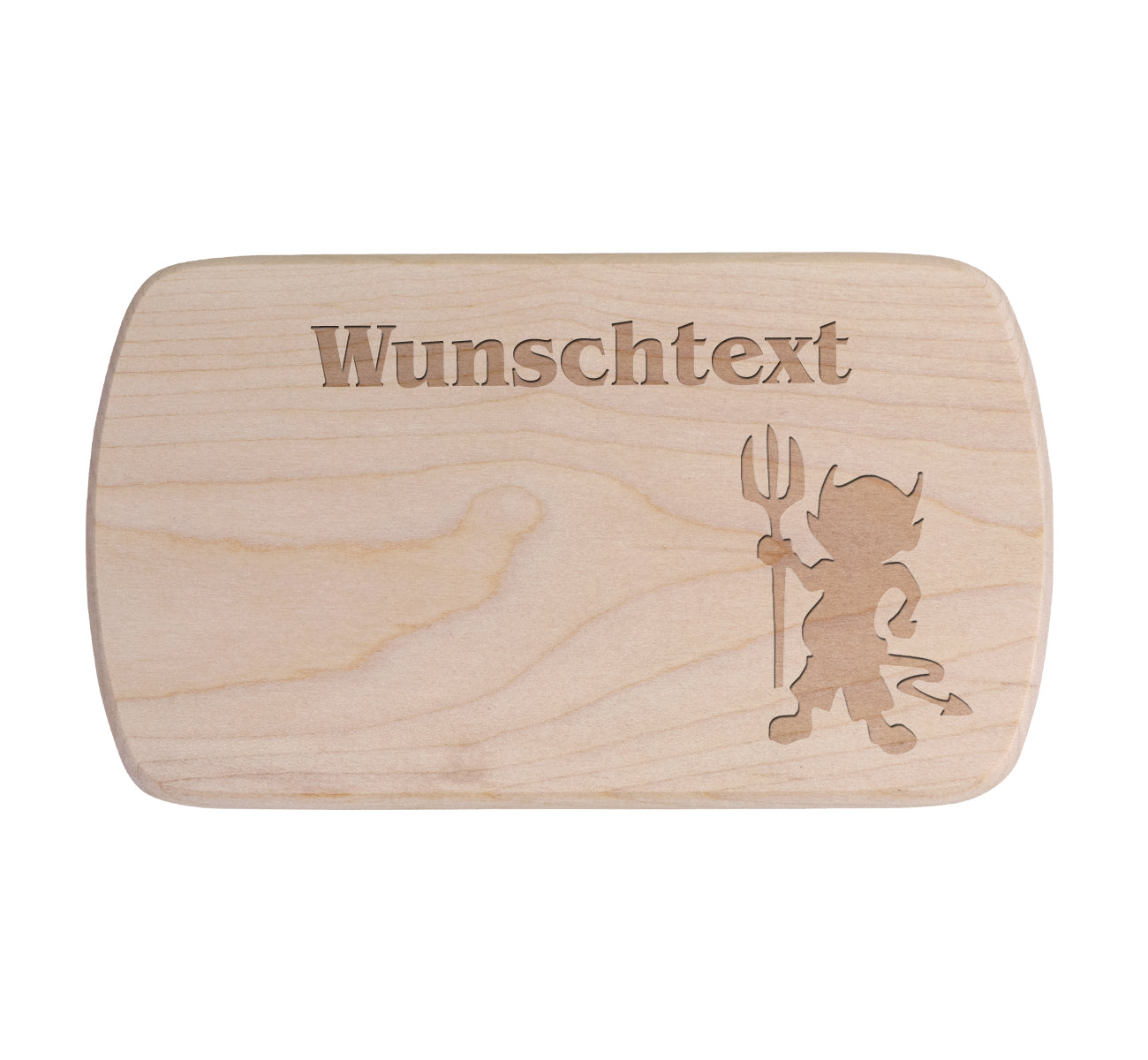 Ahorn Frühstücksbrettchen - Teufelchen