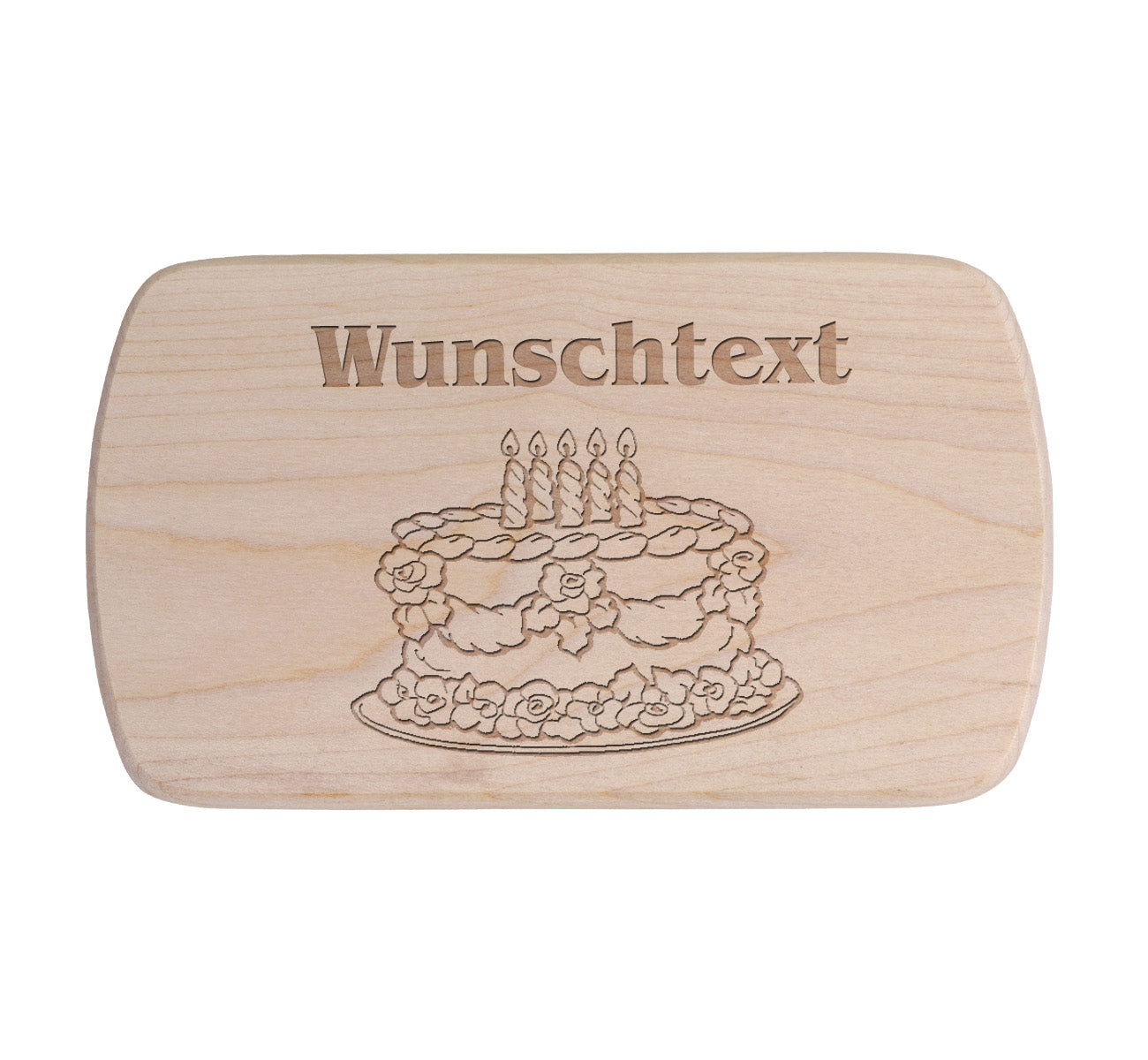 Ahorn Frühstücksbrettchen - Geburtstag - Torte