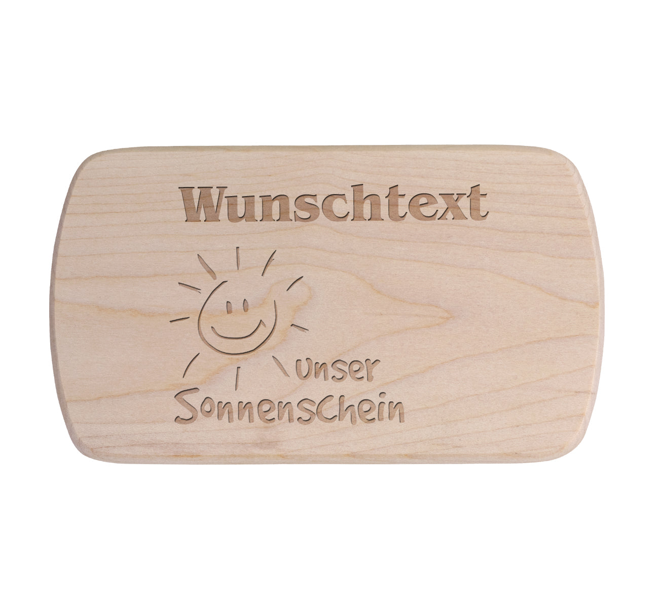 Ahorn Frühstücksbrettchen - unser Sonnenschein