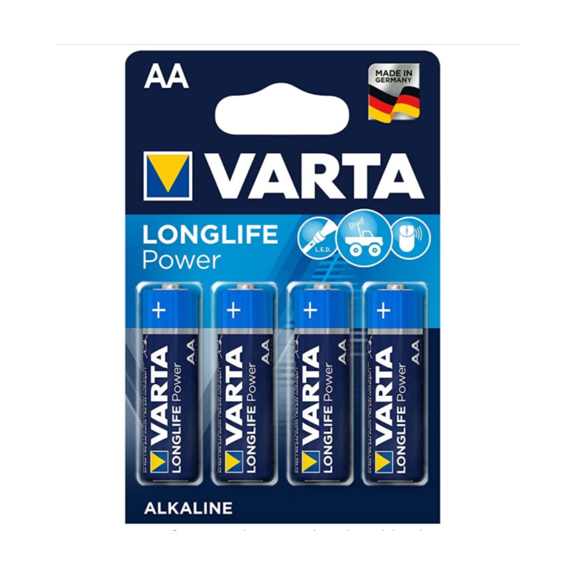 VARTA Longlife Power AA Mignon LR6 Batterie (4er Pack)