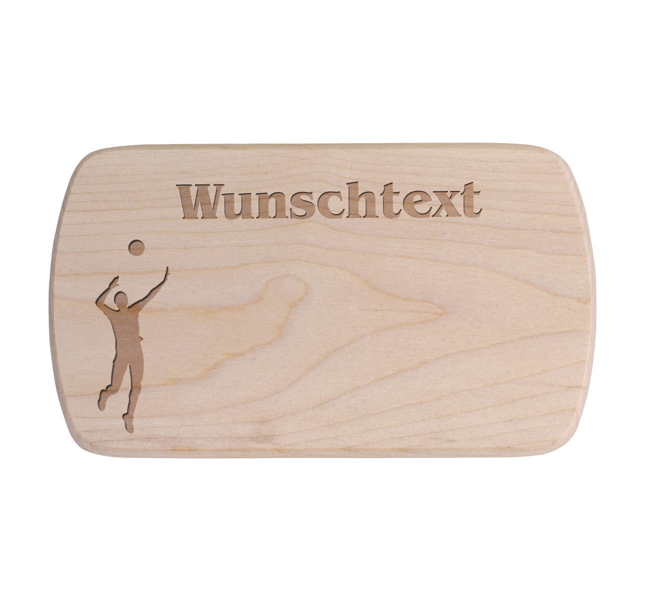 Ahorn Frühstücksbrettchen - Volleyballspieler