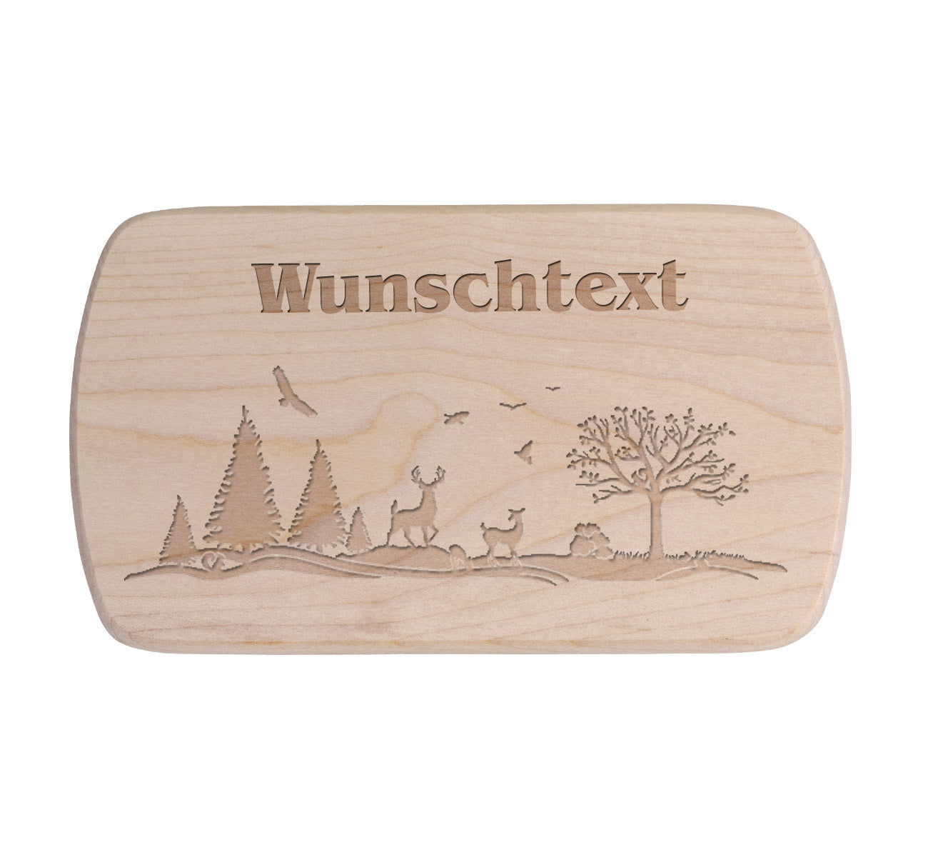 Ahorn Frühstücksbrettchen - Wald