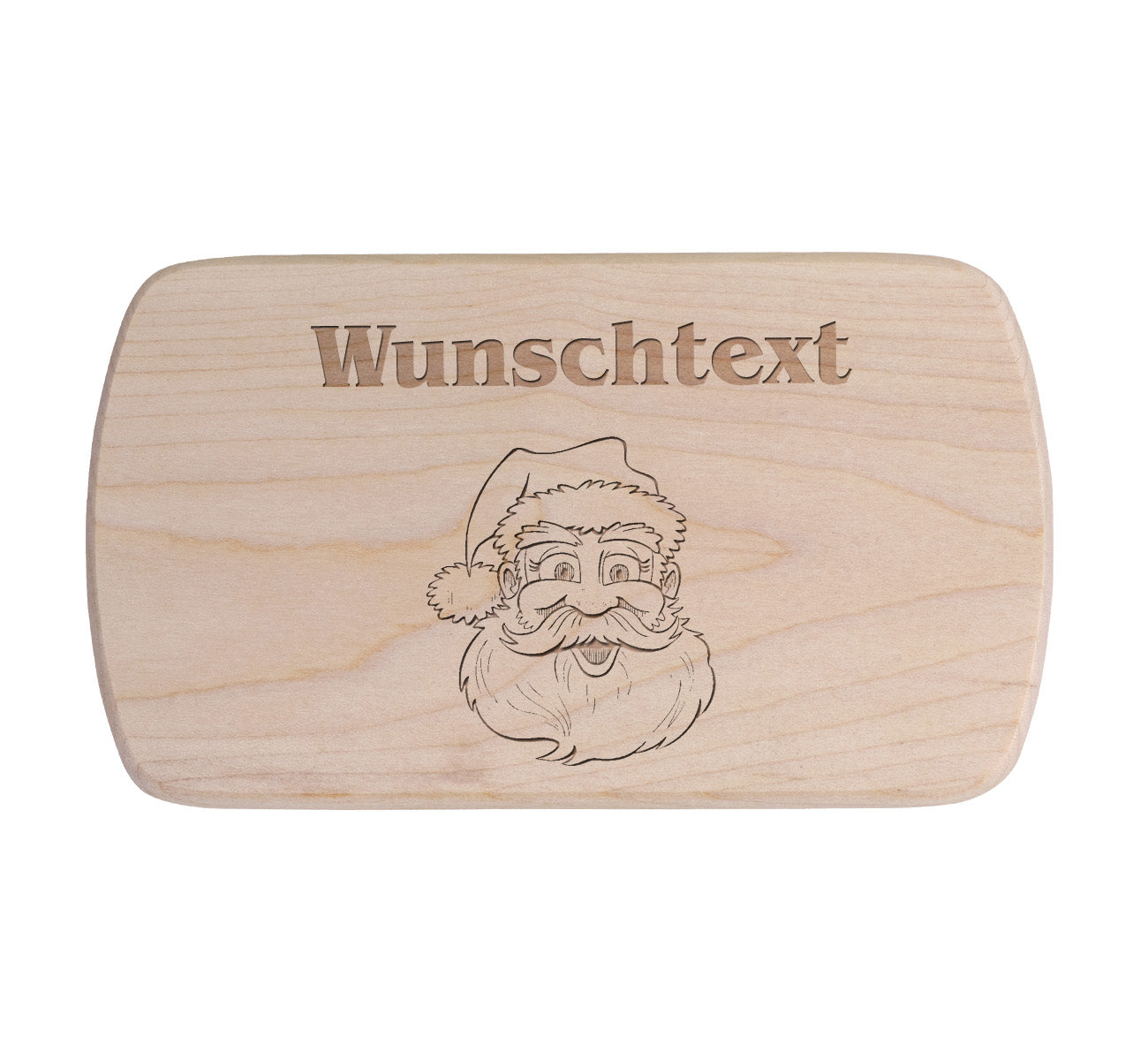 Ahorn Frühstücksbrettchen - Weihnachtsmann 1