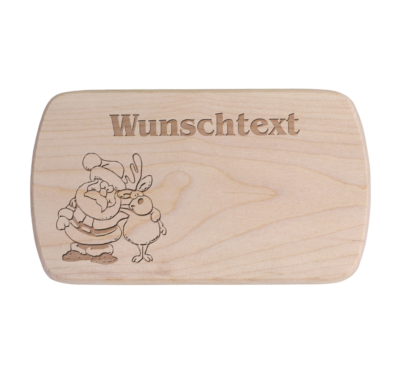Ahorn Frühstücksbrettchen - Weihnachtsmann 2
