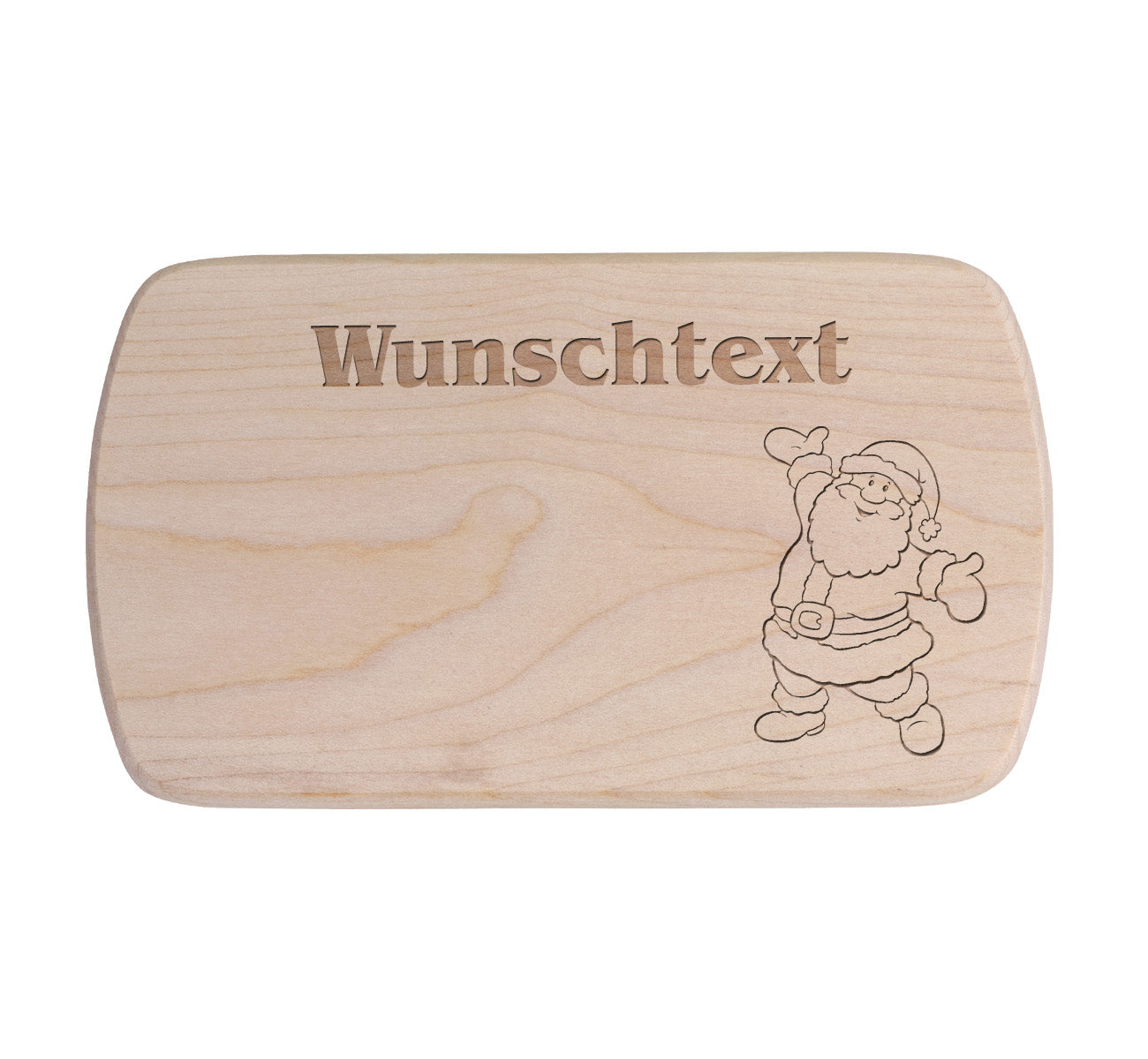 Ahorn Frühstücksbrettchen - Weihnachtsmann