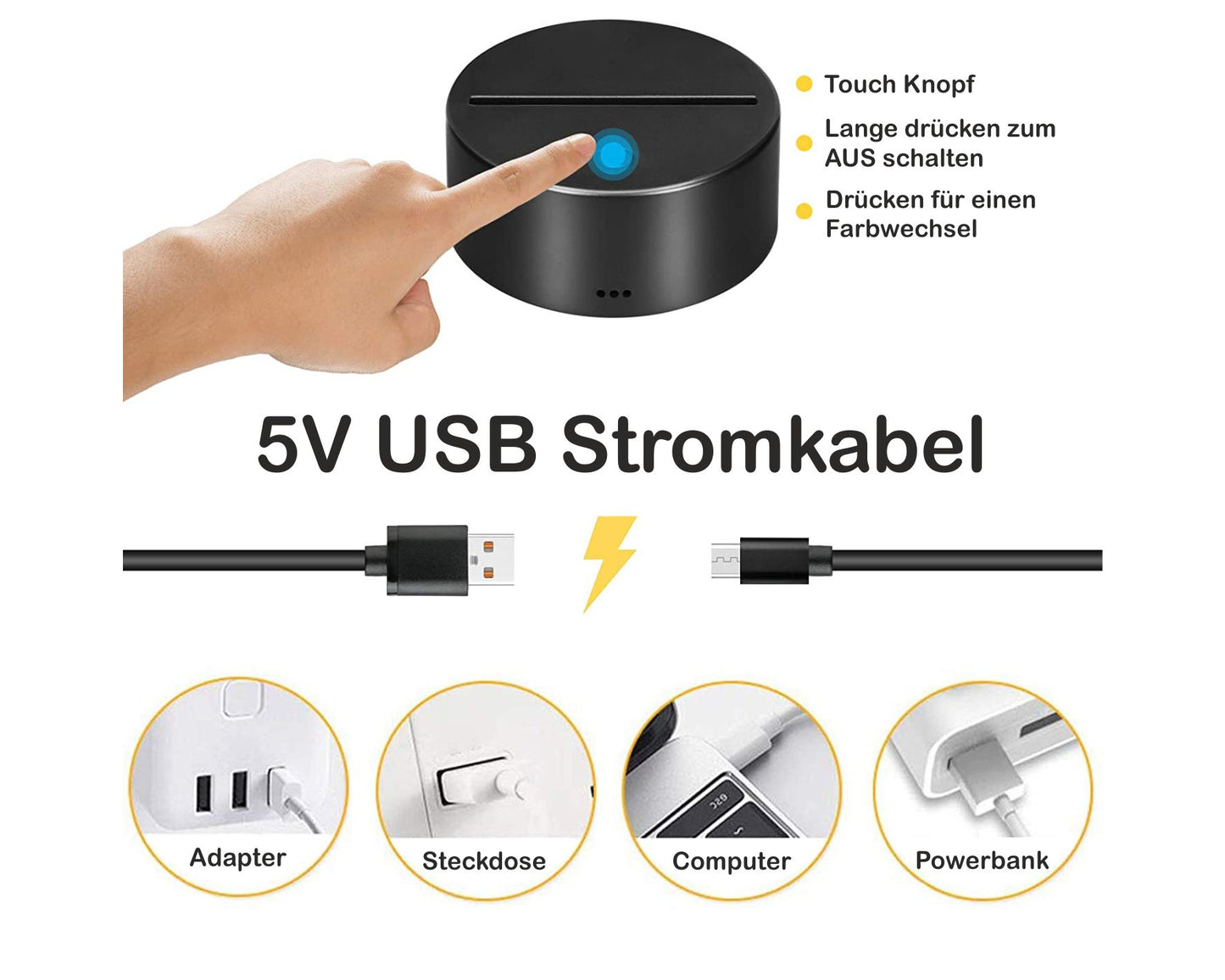 LED- Namenslampe / Buchstabe "V"