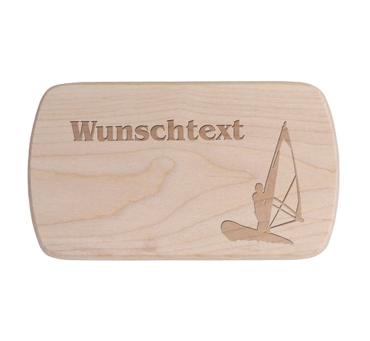 Ahorn Frühstücksbrettchen - Windsurfer