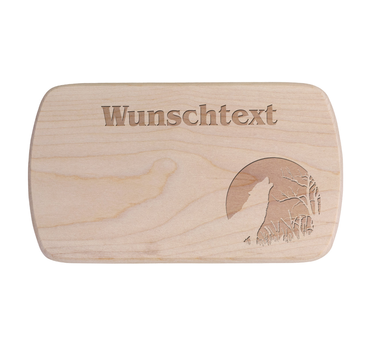 Ahorn Frühstücksbrettchen - Wolf