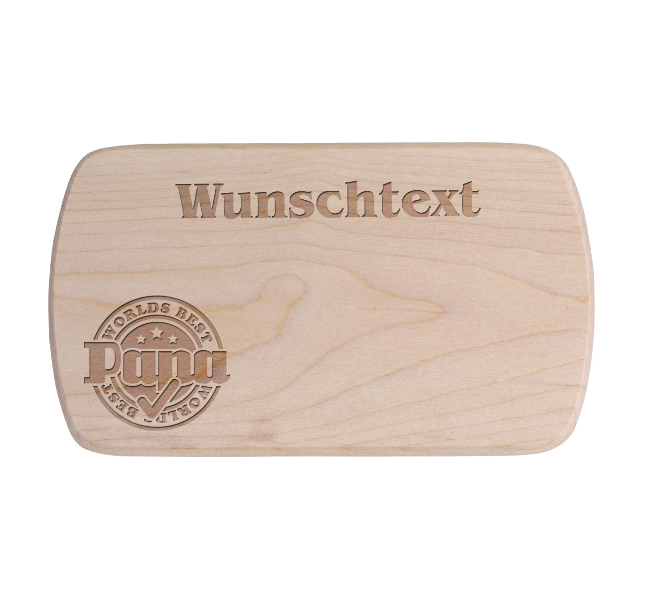 Ahorn Frühstücksbrettchen - Worlds best Papa