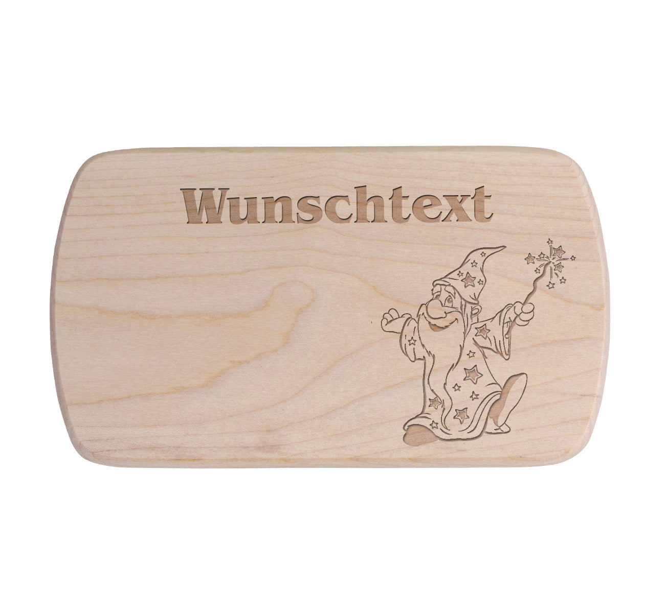 Ahorn Frühstücksbrettchen - Zauberer