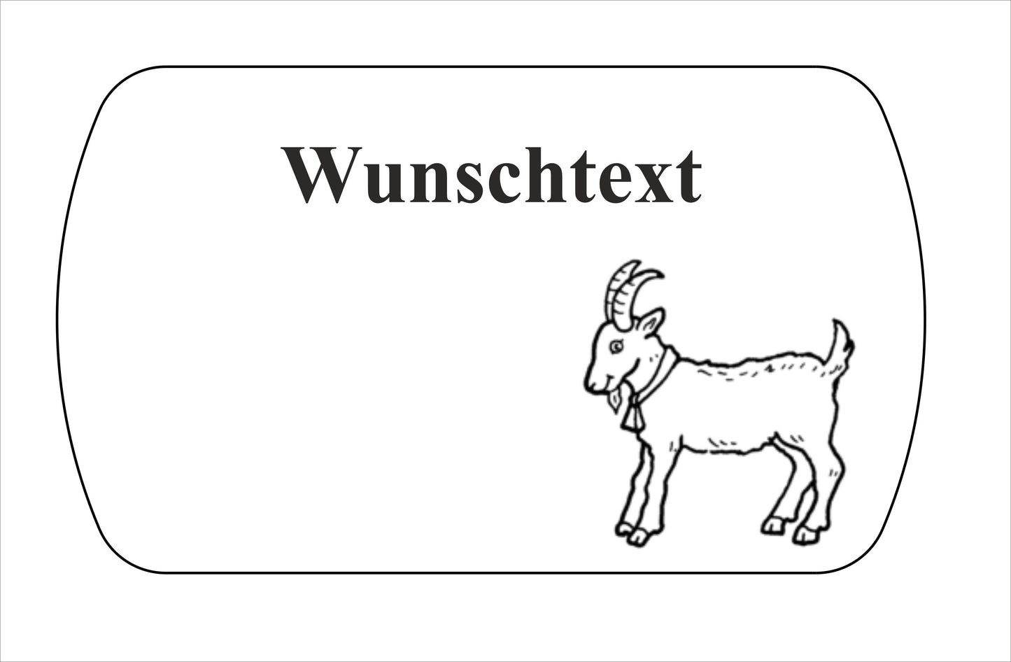 Ahorn Frühstücksbrettchen - Ziegenbock