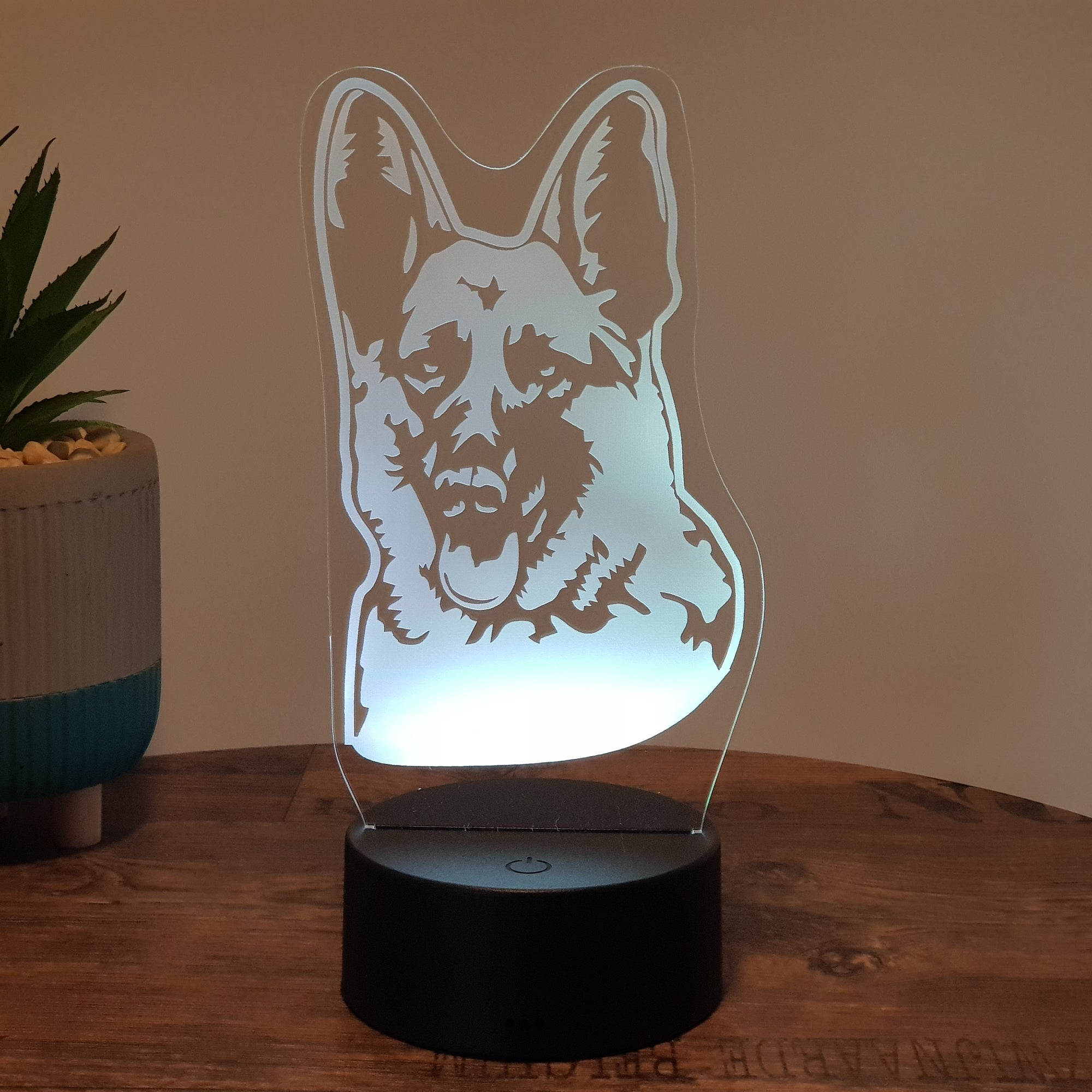 LED Lampe Schäferhund 2