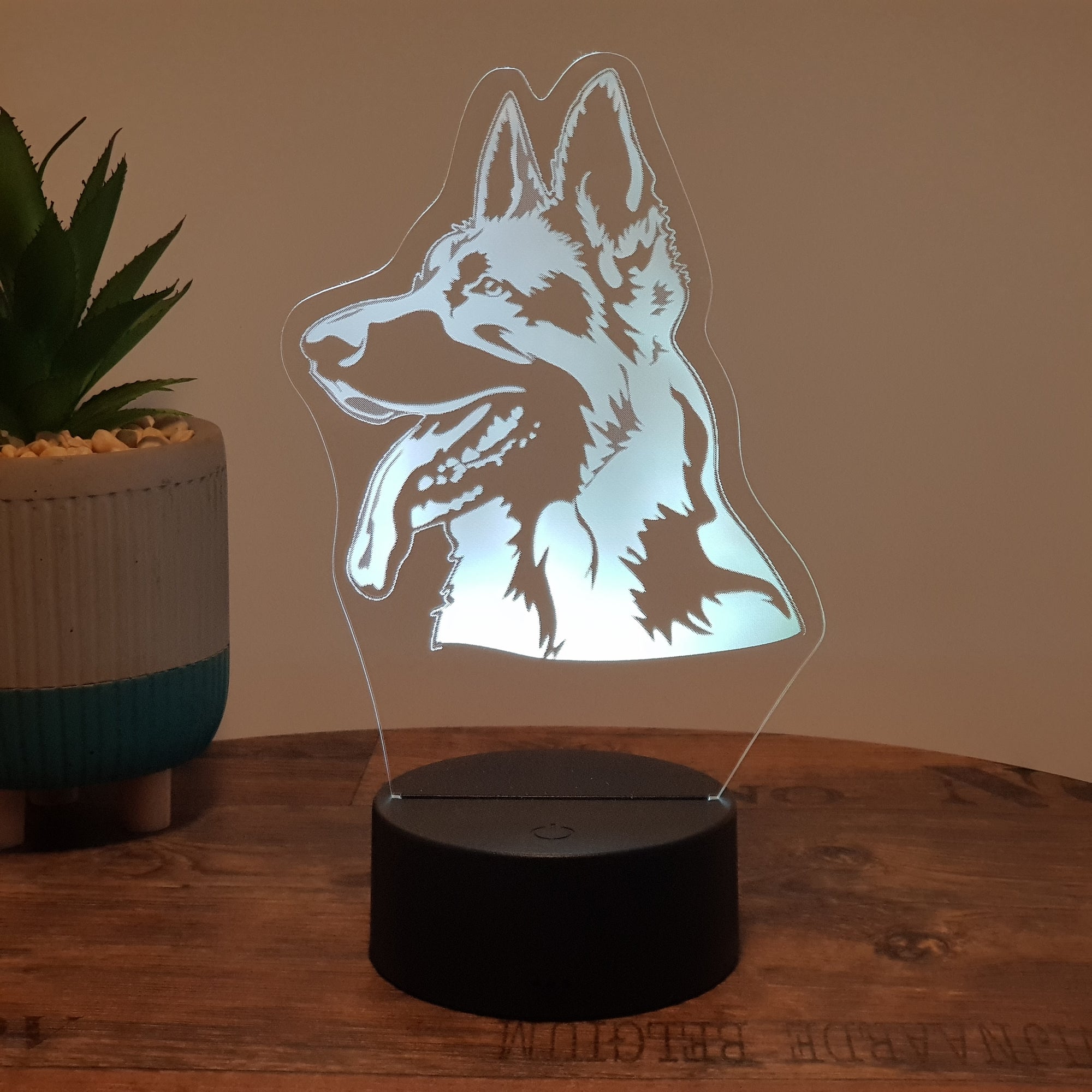 LED Lampe Schäferhund 1