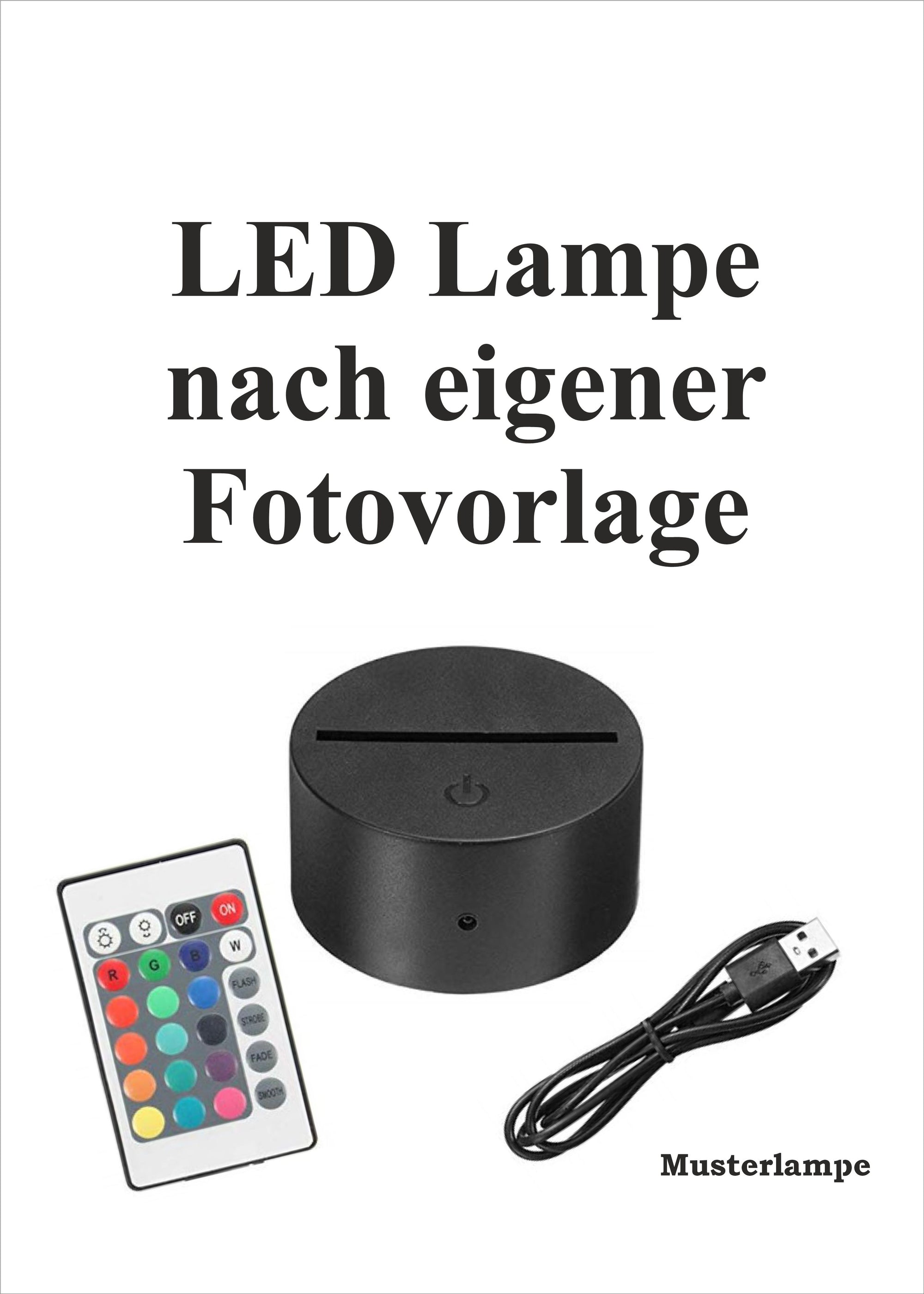 LED Lampe nach eigener Fotovorlage