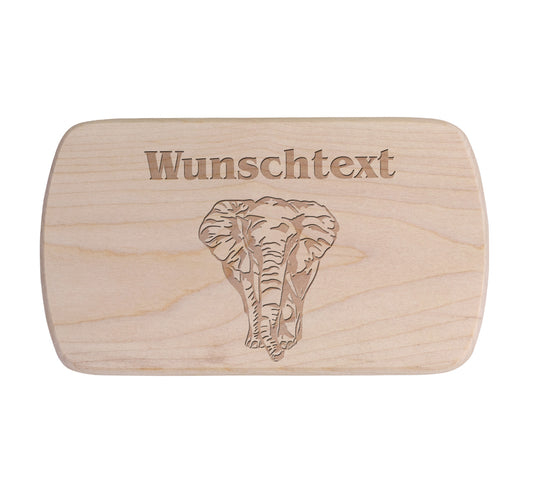 Ahorn Frühstücksbrettchen - Elefant 1