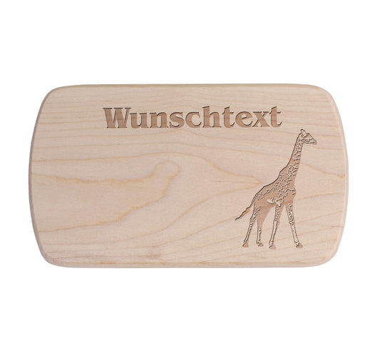 Ahorn Frühstücksbrettchen - Giraffe